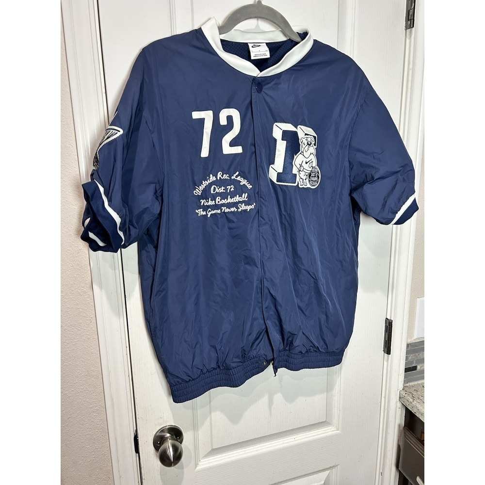Nike Authentics Westside Rec League Basketball Warm Up Jacket Small FQ6170-410